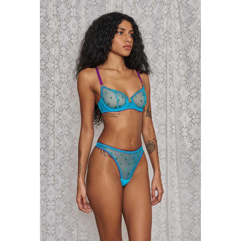 Dora Larsen Nelle Heart Embroidery Thong image number 2